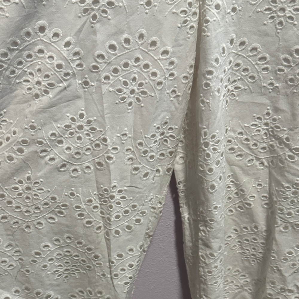 Topshop White Eyelet Jumpsuit - Picture 7 of 16